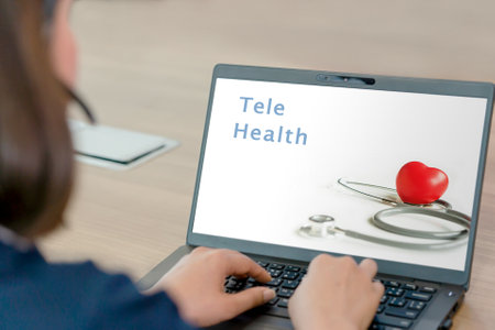 Telemedicine or telehealth concept. Health care conceptの写真素材