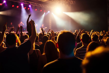 Summer Music Festival: The Ultimate Celebration of Music and Community. Generative Ai.の素材