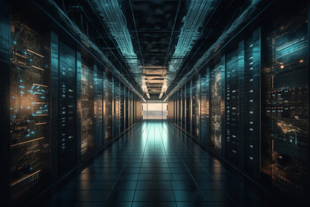 Digital Future: Motion Data Transfer in the Modern Data Center. Generative AI.の素材