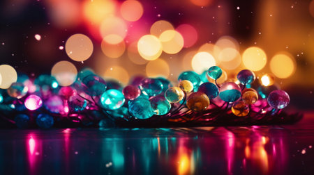 Luxurious Colorful Bokeh Background - Abstract Lights Blur Bokeh. Generative AIの素材