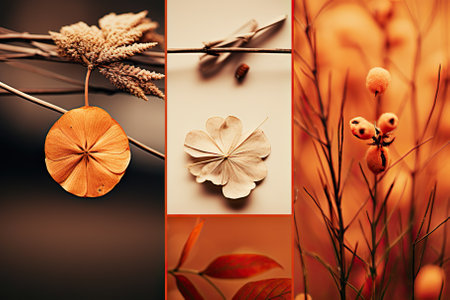 Immerse yourself in the beauty of autumn with this captivating collage wallpaper. It features a collection of gorgeous fall nature scenes that capture the essence of the season. From the rich, warm hues of the changing leaves to the serene landscapes bathed in autumnal light, this wallpaper exudes a cozy mood that will enhance any space.の素材