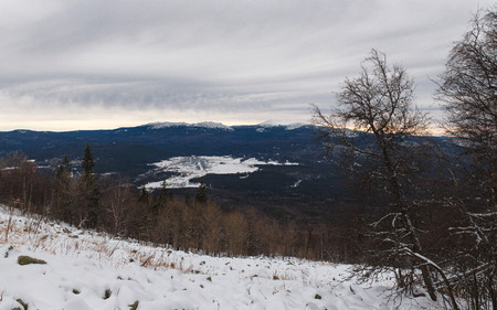 Winter ascent to the mountain Zigalga. Republic of Bashkortostanの写真素材