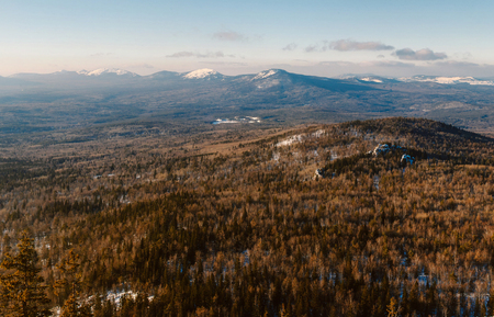 Panoramic view from the mountain Naked Sopkaの写真素材
