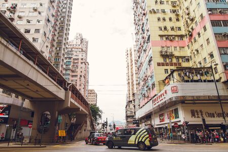 China Hong Kong 2016 December 31 Pedestrian streetのeditorial素材