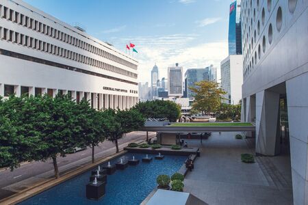 China Hong Kong 2016 December 31. View of the building of the main post officeのeditorial素材