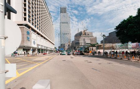 China Hong Kong 2016 December 31. Panorama building skyscrapersのeditorial素材