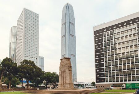 China Hong Kong 2016 December 31. The Cenotaph Memorial Park.のeditorial素材