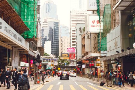 China Hong Kong 2016 December 30 80 Queen's Road Centralのeditorial素材