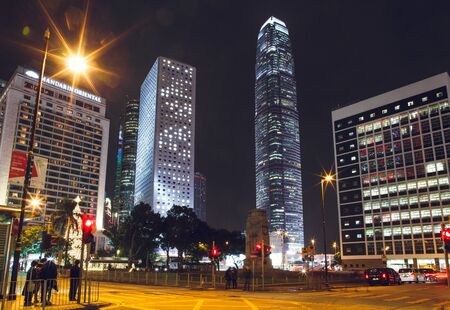 View of the skyscraper Mandarin Oriental.