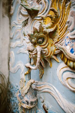 Gates of Kuan Thanh Temple. Hanoiの写真素材