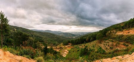 Panorama of the highlands of Dalat.