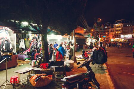 Dalat. Vietnam. January 9, 2017. Dalat Night Market.