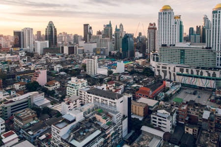 Bangkok, Thailand January 20, 2017. Dawn in the Bangkok metropolisのeditorial素材