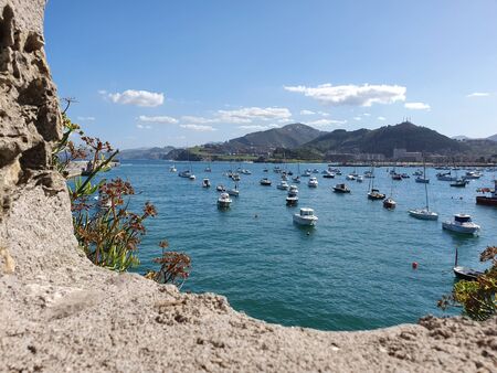 Harbour of Castro Urdiales, Spain .The town, situated on the bay of Biscay. Europeの写真素材