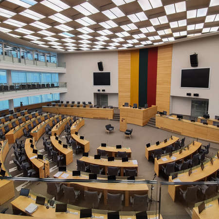 February 17, 2020 Meeting Hall of the Seimas of the Republic of Lithuania, Vilnius, Europeのeditorial素材