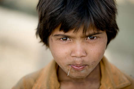 Portrait of an Indian Boyのeditorial素材