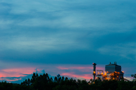 factory works with natureの写真素材