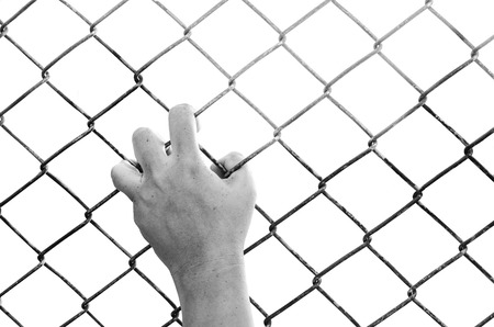 handle steel meshの写真素材