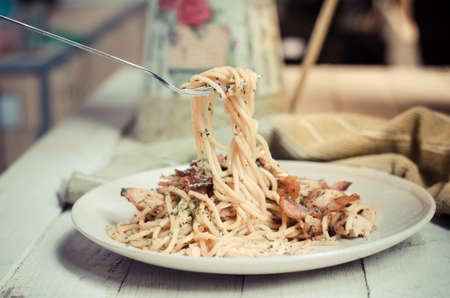 Fork loaders spa Getty in dishの写真素材