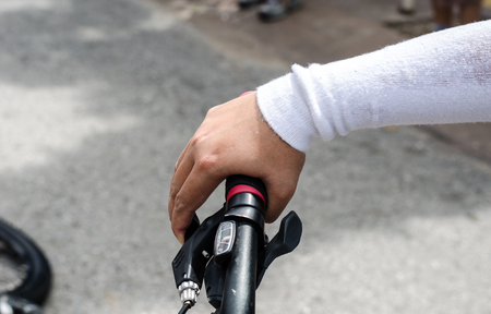 Handle bicycle handlebarsの写真素材