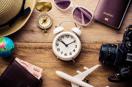 Countdown travel arrangements with the tour.の写真素材