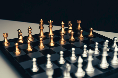 Chess board - A competitive business idea to succeed.の写真素材