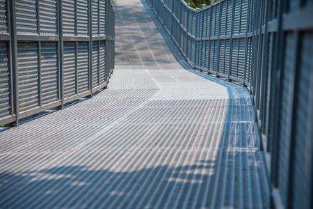 Canopy Walkway made of steel to make the nature trailsの写真素材