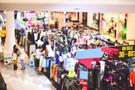 Shopping mall  blurred indoors with light for lifestyle concept