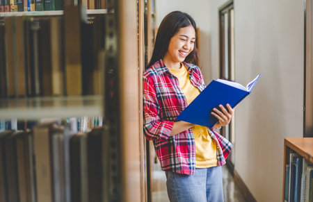 Students are reading and looking for books to study, make reports, find useful information on the...