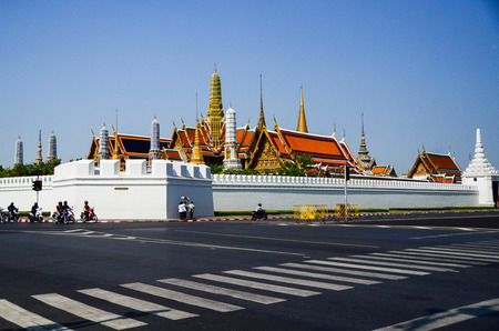 Grand Palace and Wat Phra Kaeo in Bangkok Thailandのeditorial素材