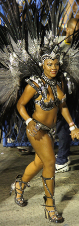 An entertainer at a carnaval in Rio, Brazil 03 Mar 2014 No model release available Editorial use...
