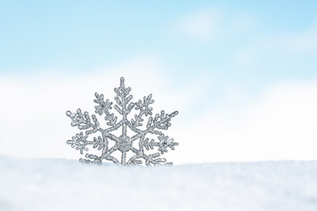 snowflake backgroundの写真素材