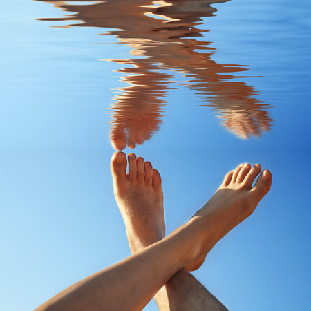 men and women on foot water