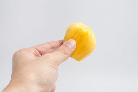 jackfruit, thai fruit isolate on white backgroundの写真素材