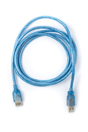 USB Extension Cable  isolated on white background