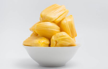 jackfruit, thai fruit isolate on white backgroundの写真素材
