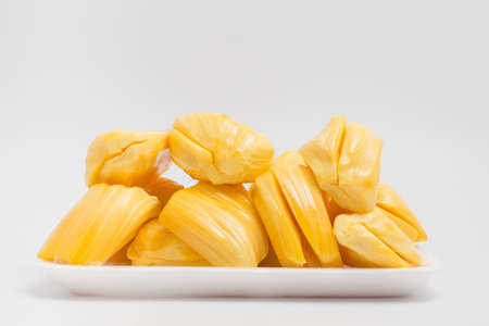 jackfruit, thai fruit isolate on white backgroundの写真素材