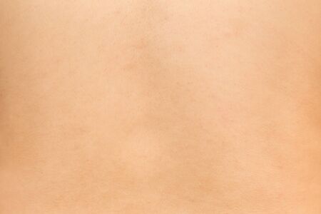 human white asian teen skin with pore detail selective focus on center.の写真素材