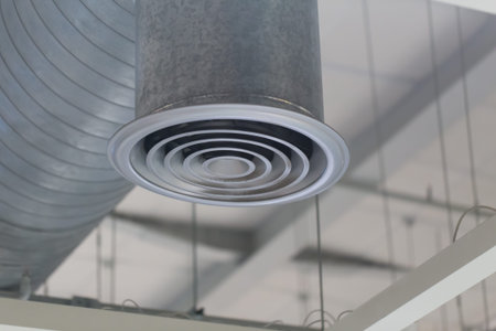 Dust out from Air Duct, Danger and the cause of pneumonia in office man.