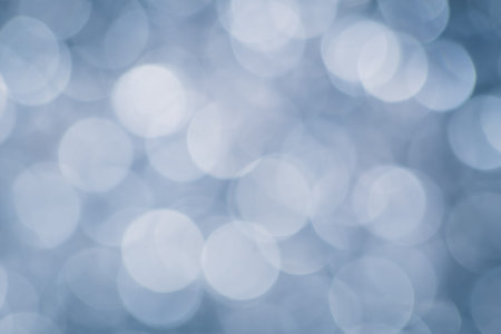 Pearl blue blur bokeh for background, Luxury concept.