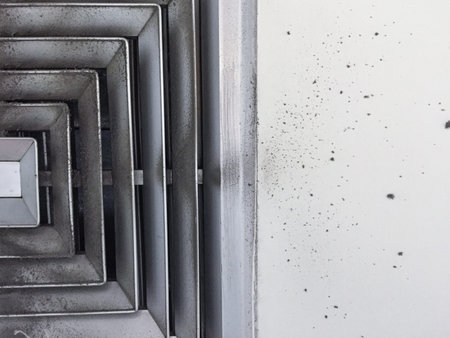 Dust out from Air Duct, Danger and the cause of pneumonia in office man.