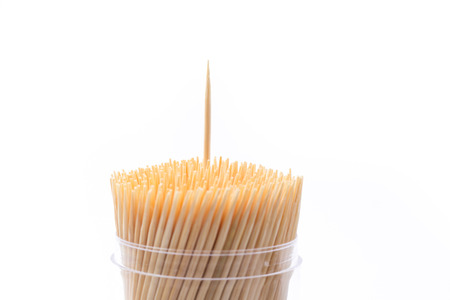 toothpicks made from bamboo wood.の写真素材