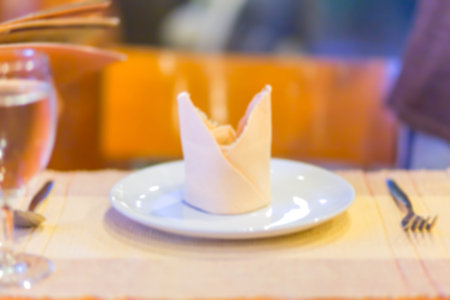 Dinner Table Blur for background.