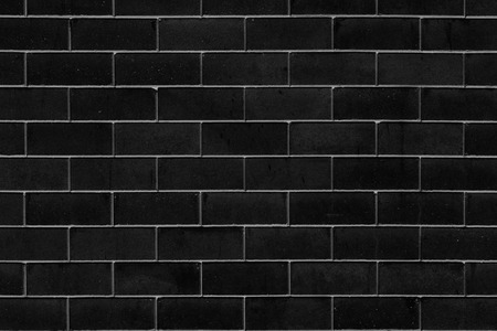 black paint clean brick wall for background.の写真素材