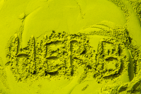 herbal dried herb powder for alternative medical.の写真素材