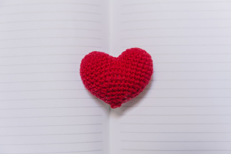 Love memory, Vintage Memories of Loving story empty paper notebook on the old wood  tableの写真素材