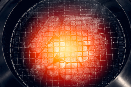 hot fire charcoal stove.の写真素材