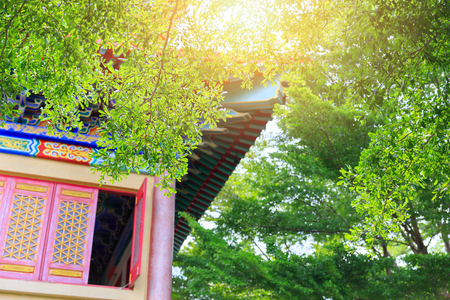 Most beautiful and detailed asian style Chinese Temple architecture Buddhist temple  Asian country.の写真素材