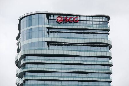 BANGKOK, THAILAND- JULY  25 2018: The Siam Cement Group (SCG) office building at Bang Sue on July 18, 2015 Bangkok, Thailand. SCG is the largest cement company in Thailand.のeditorial素材