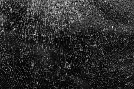 Crack broken break glass real texture pattern effect for background.の写真素材